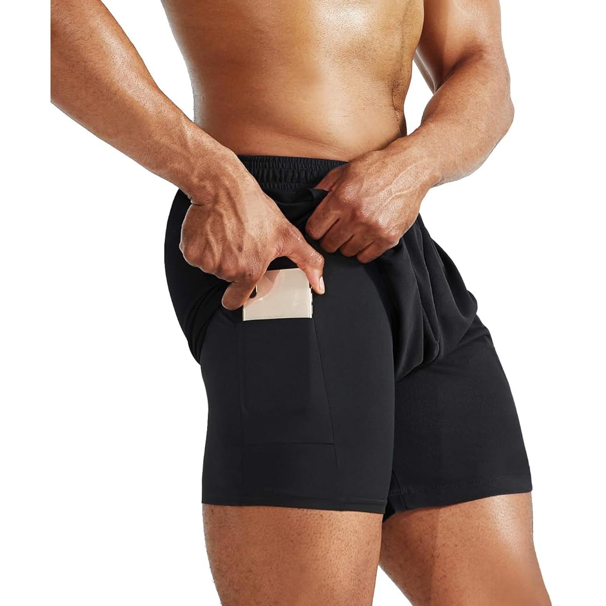 Shorts Masculino 2 em 1 Fitness