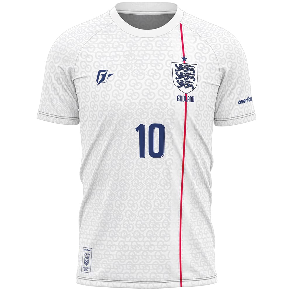 Camiseta Filtro UV Inglaterra Copa Torcedor Retrô