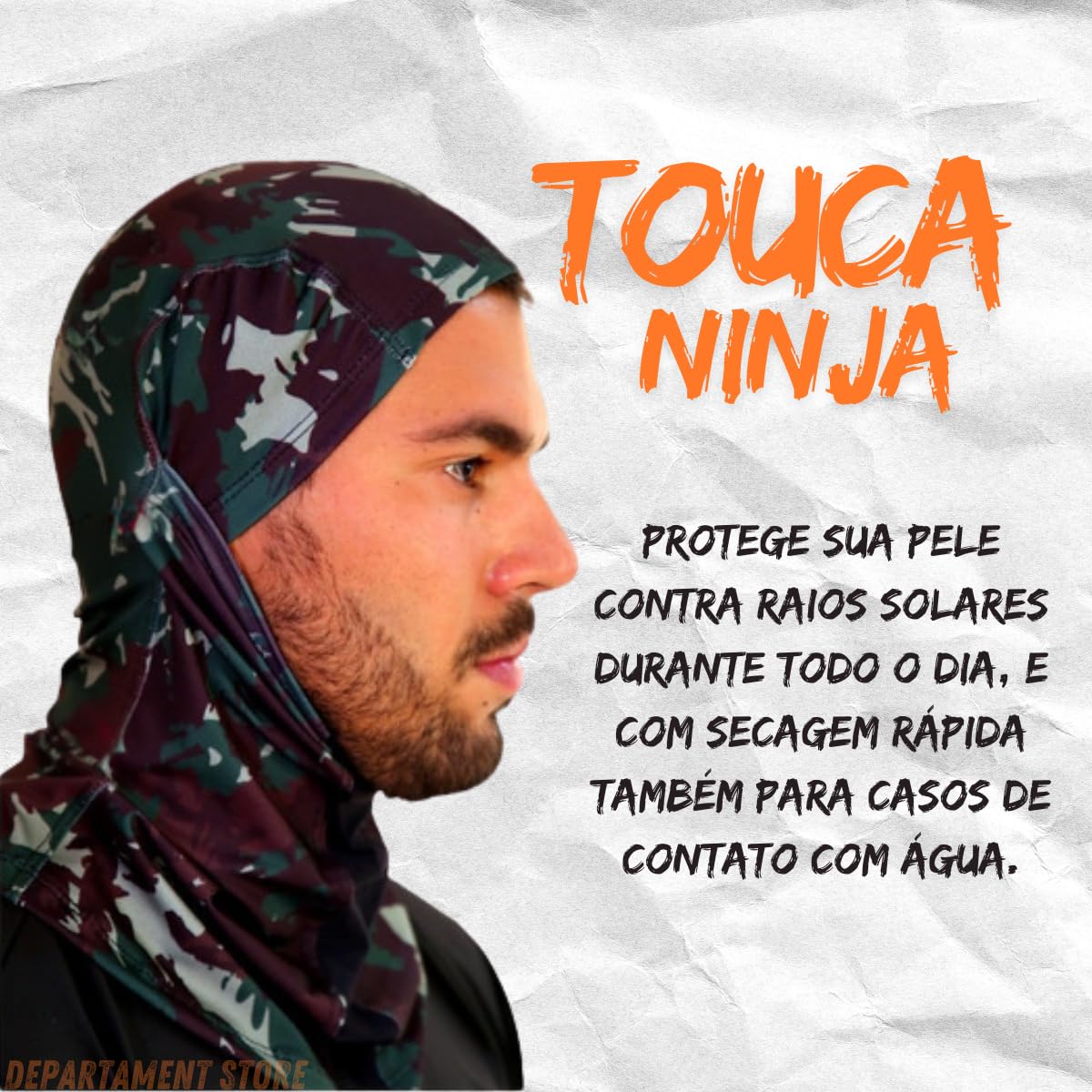 Balaclava touca ninja respirável | 3 CORES proteção UV para pescar pescaria |DEPARTAMENT STORE