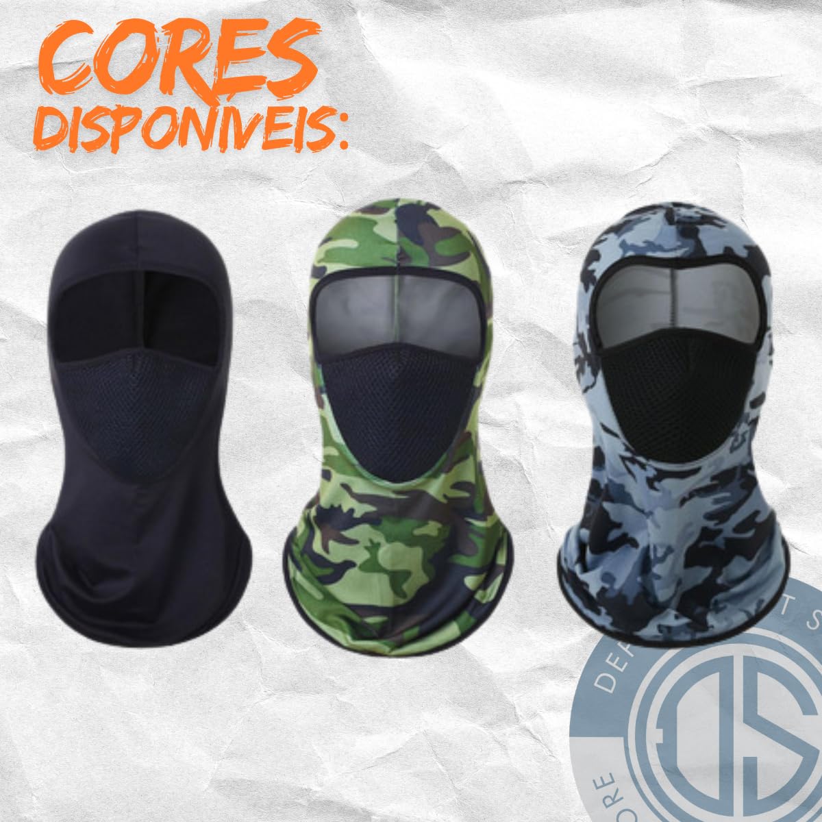 Balaclava touca ninja respirável | 3 CORES proteção UV para pescar pescaria |DEPARTAMENT STORE