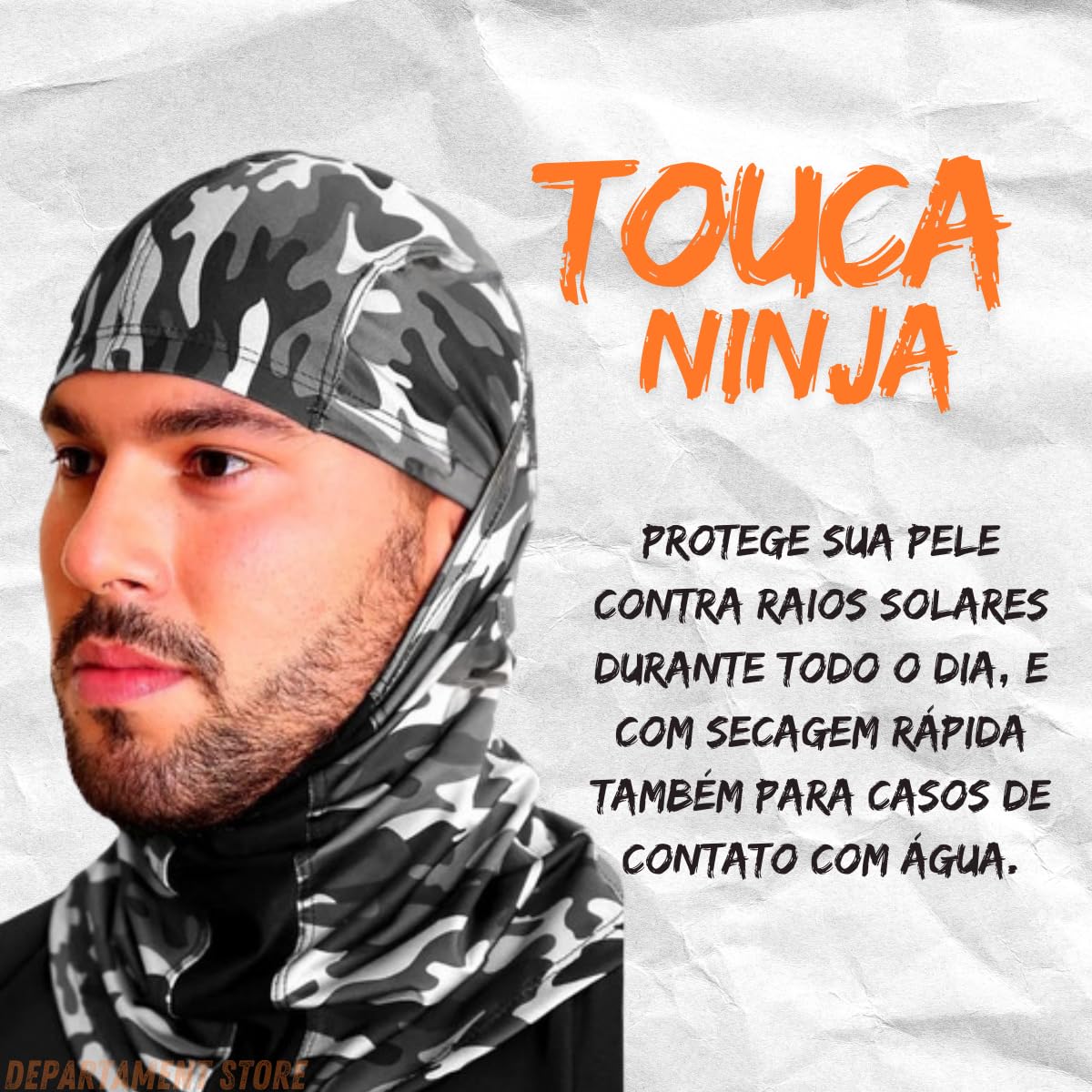 Balaclava touca ninja respirável | 3 CORES proteção UV para pescar pescaria |DEPARTAMENT STORE